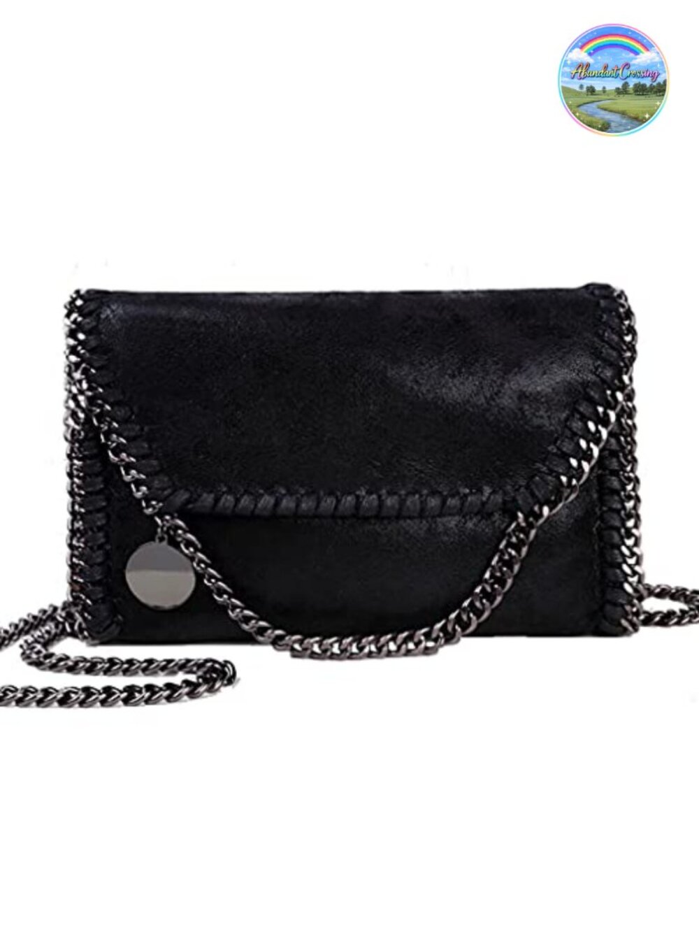 Soft Leather Quilted Chain Shoulder Purse Crossbody Bag Woven Chain